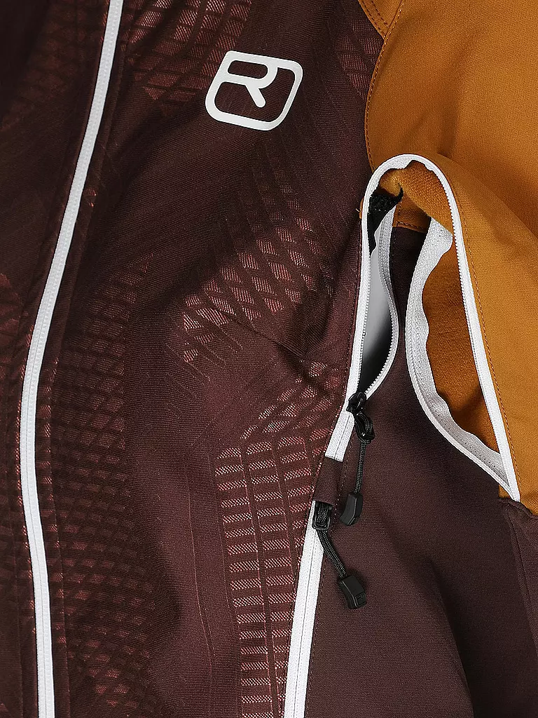 ORTOVOX | Damen Softshelljacke Col Becchei Hoodie | Rosso scuro