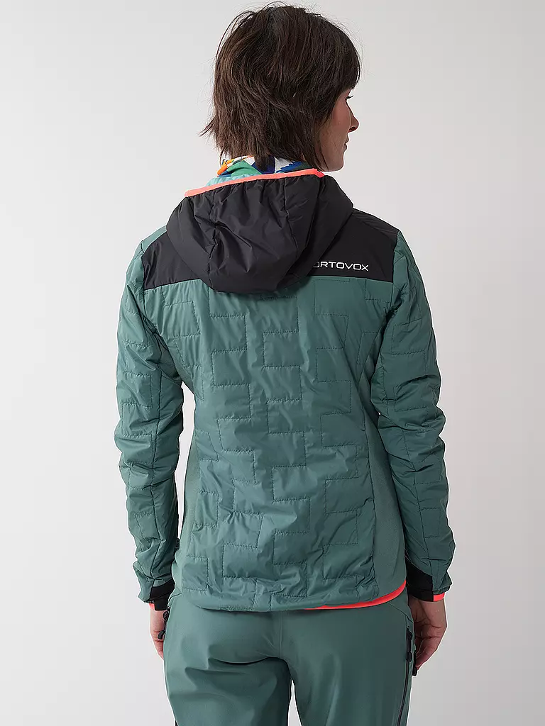 ORTOVOX | Damen Touren Isojacke Piz Badus SW Hoodie | Petrolio