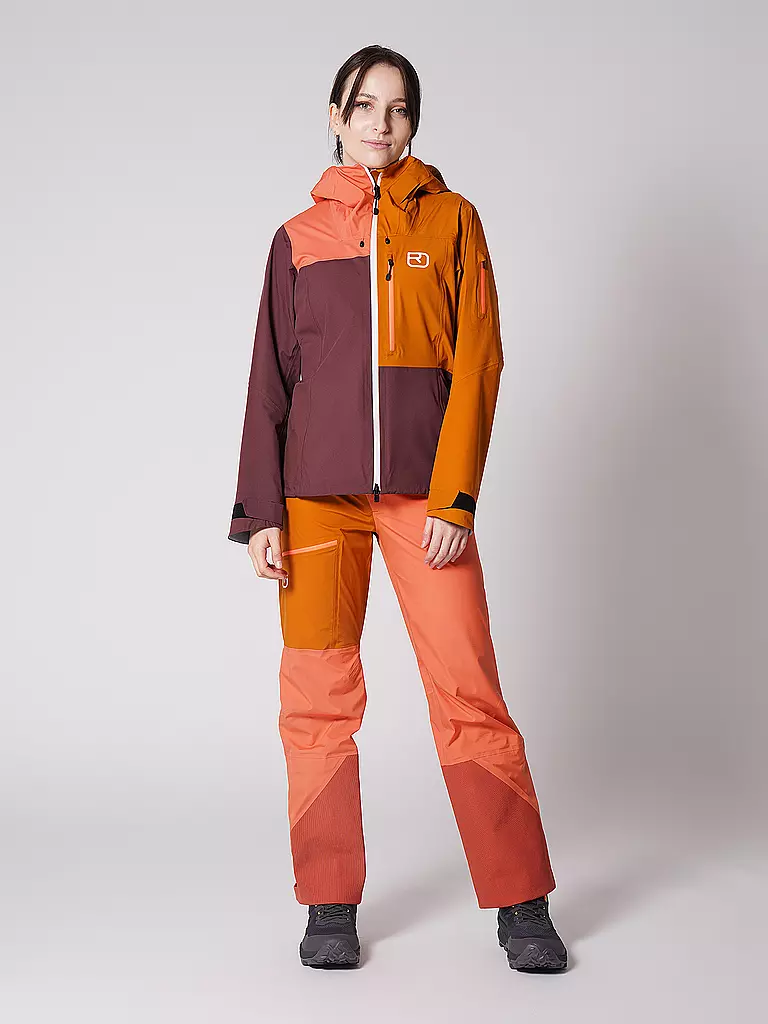 ORTOVOX | Damen Tourenjacke Ortler 3L | Rosso scuro