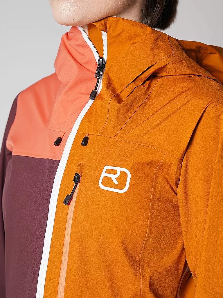 ORTOVOX | Damen Tourenjacke Ortler 3L | Rosso scuro