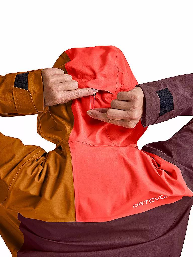 ORTOVOX | Damen Tourenjacke Ortler 3L | Rosso scuro
