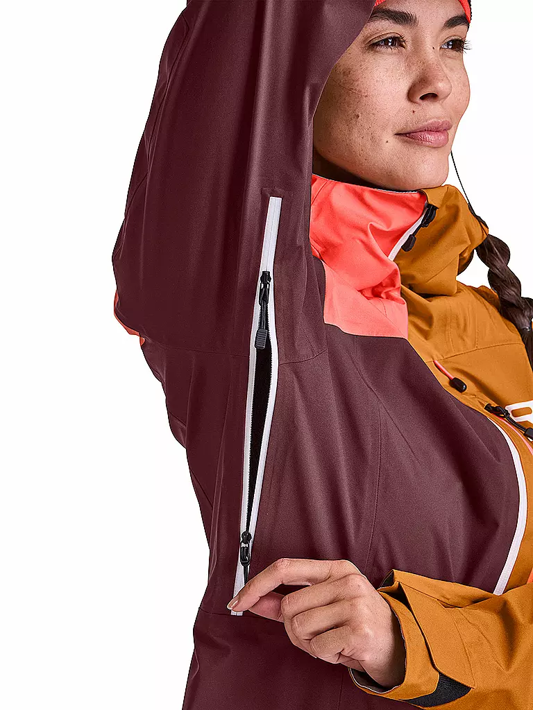 ORTOVOX | Damen Tourenjacke Ortler 3L | Rosso scuro