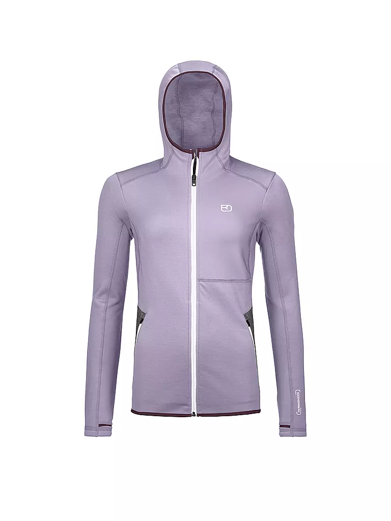 ORTOVOX | Felpa con cappuccio in pile da donna | Lilla