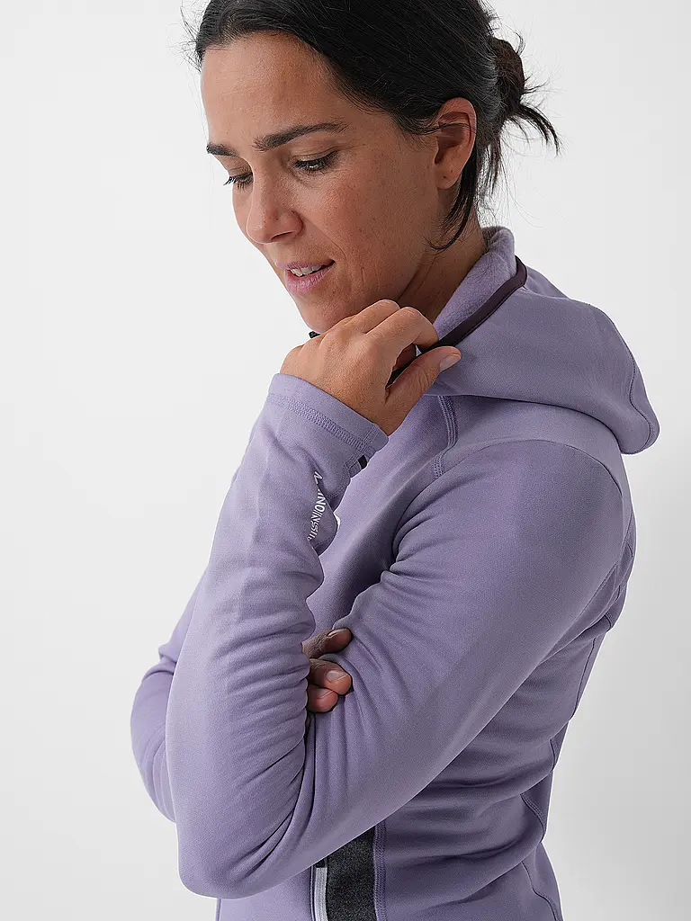 ORTOVOX | Felpa con cappuccio in pile da donna |