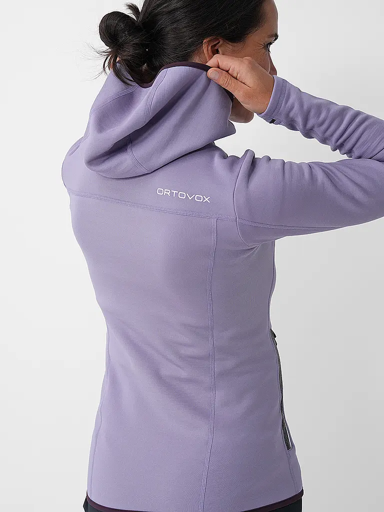 ORTOVOX | Felpa con cappuccio in pile da donna |