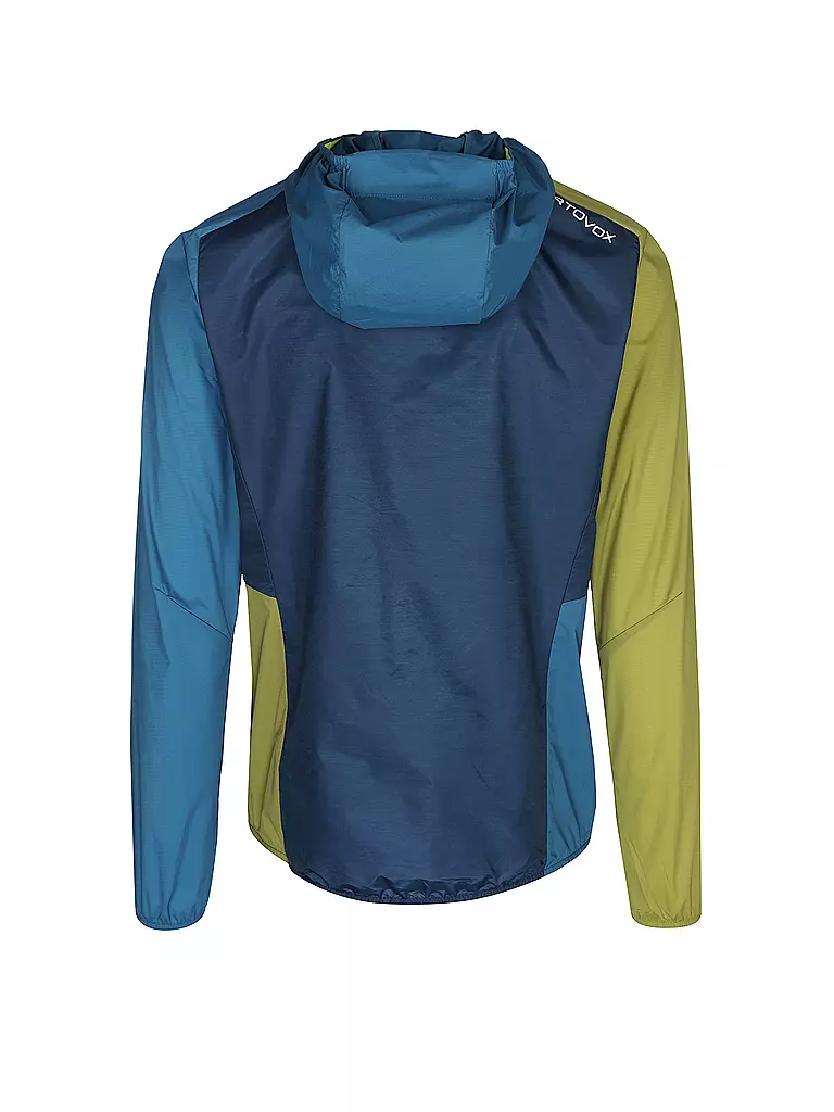 ORTOVOX | Giacca a vento da uomo con cappuccio | Blu