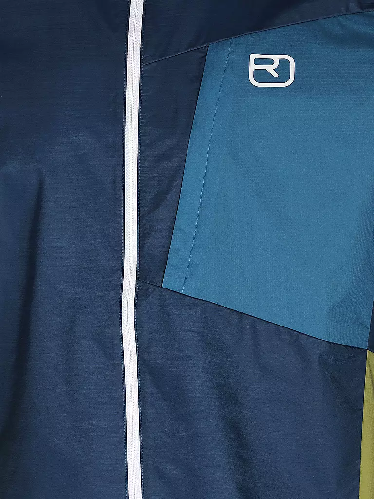 ORTOVOX | Giacca a vento da uomo con cappuccio | Blu