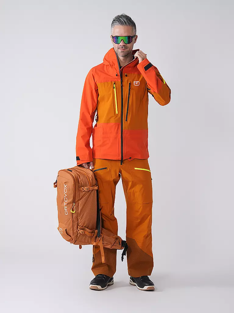ORTOVOX | Giacca da sci alpinismo da uomo Deep Shell 3L | Arancione