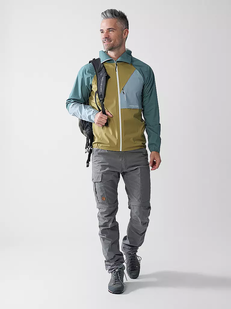 ORTOVOX | Giacca da uomo da scialpinismo Piz Selva 2.5L con cappuccio | Senape