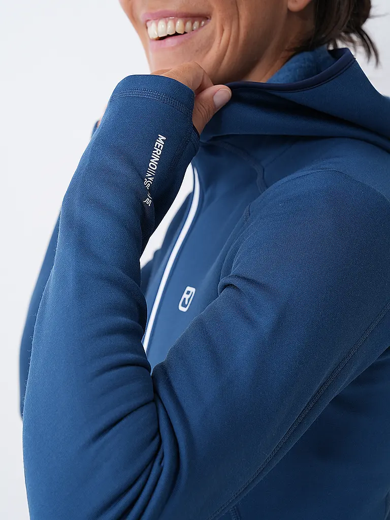 ORTOVOX | Giacca in pile con cappuccio da donna |