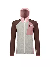ORTOVOX | Giacca in pile da donna Classic Knit con cappuccio | Rosa