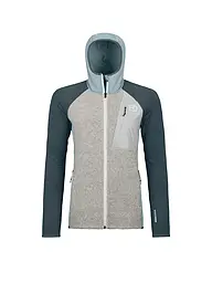 ORTOVOX | Giacca in pile da donna Classic Knit con cappuccio | Petrolio