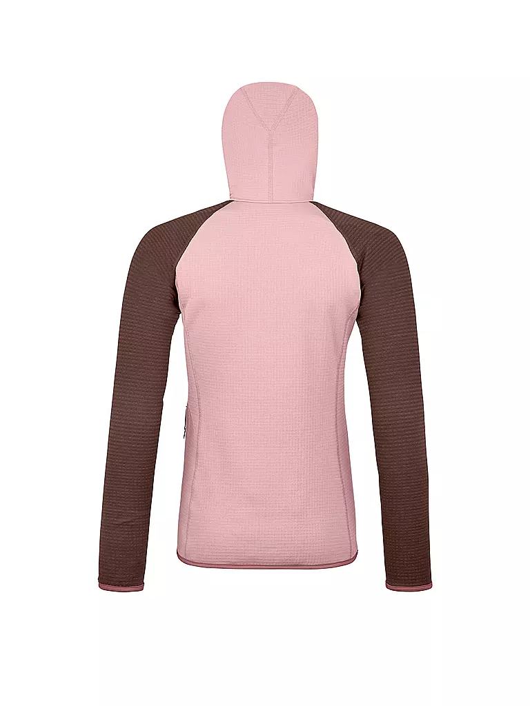 ORTOVOX | Giacca in pile da donna Classic Knit con cappuccio | Rosa