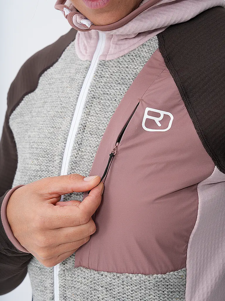 ORTOVOX | Giacca in pile da donna Classic Knit con cappuccio |