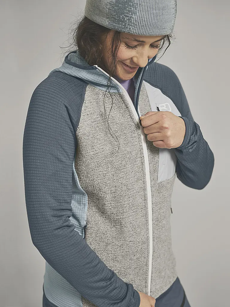 ORTOVOX | Giacca in pile da donna Classic Knit con cappuccio |