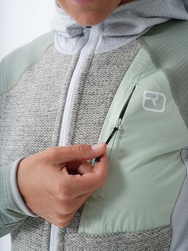 ORTOVOX | Giacca in pile da donna Classic Knit con cappuccio |