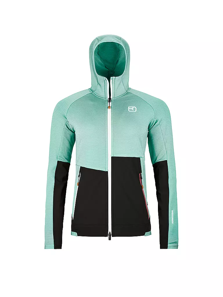 ORTOVOX | Giacca in pile da donna RIB Hoodie | Menta
