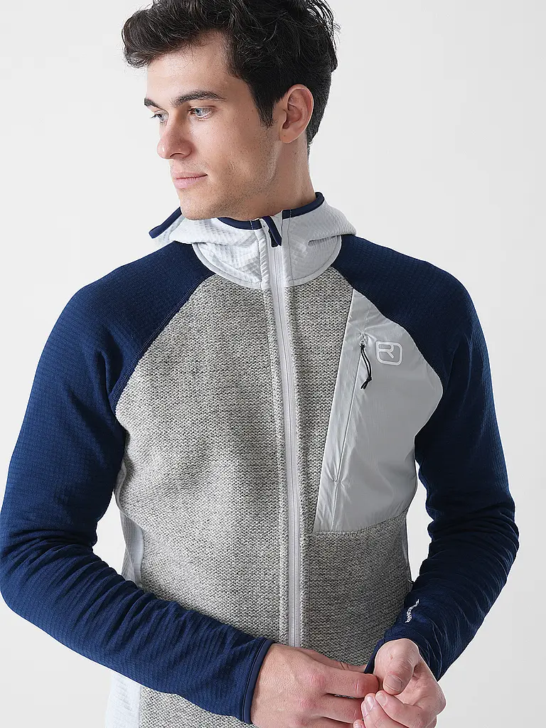ORTOVOX | Giacca in pile da uomo Classic Knit con cappuccio |