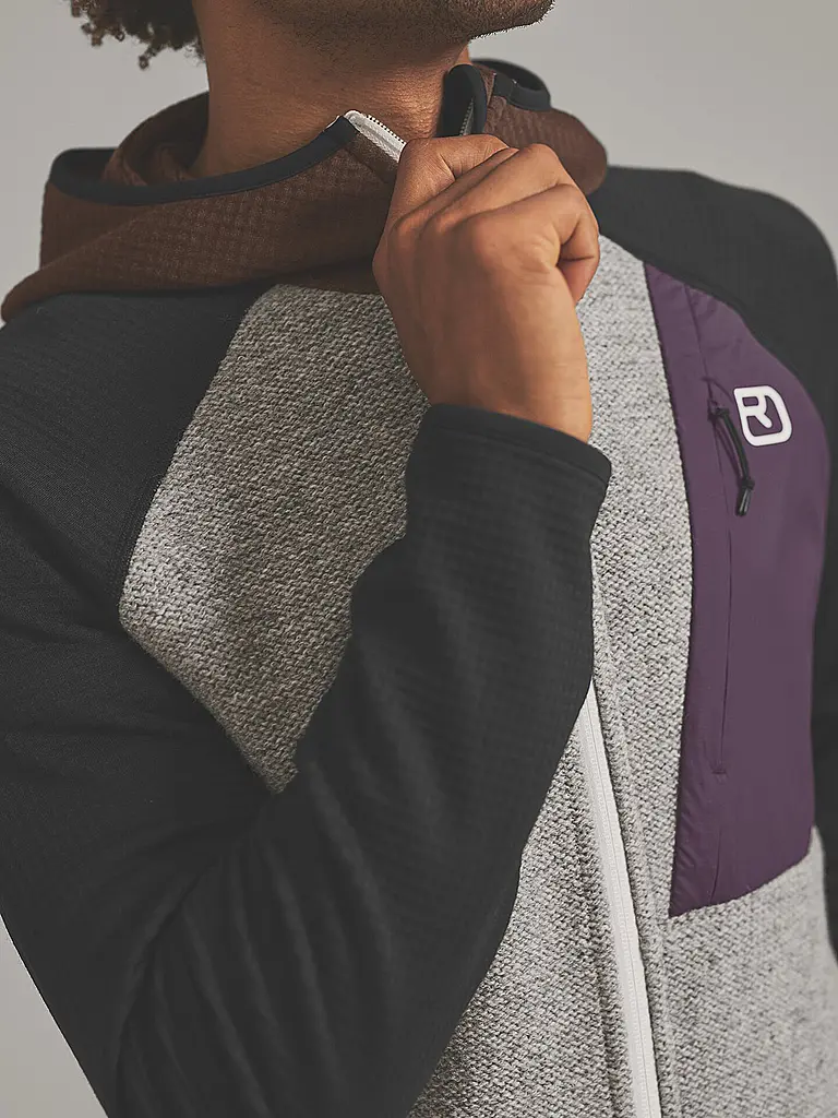 ORTOVOX | Giacca in pile da uomo Classic Knit | Marrone