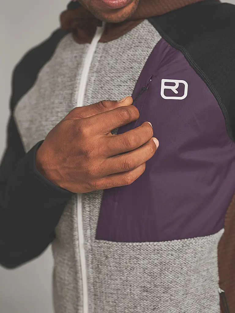 ORTOVOX | Giacca in pile da uomo Classic Knit | Marrone