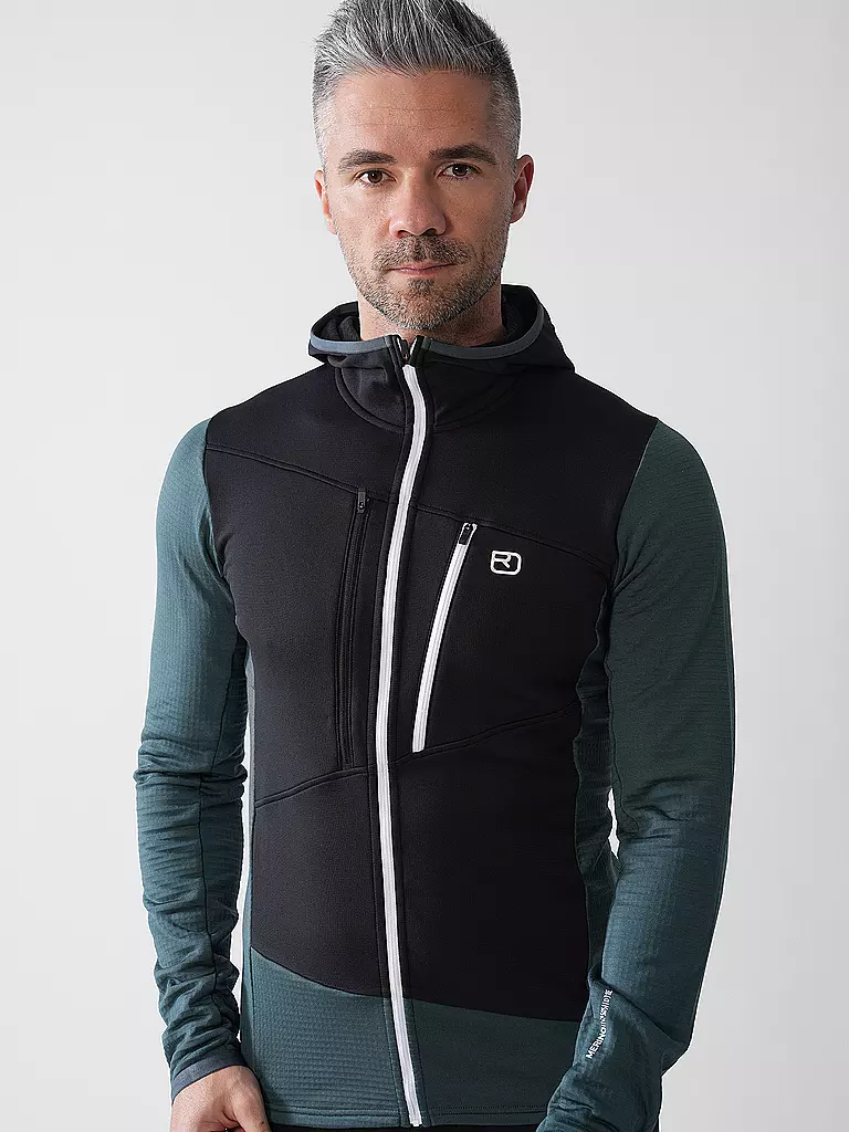 ORTOVOX | Giacca in pile da uomo Grid Hoodie |