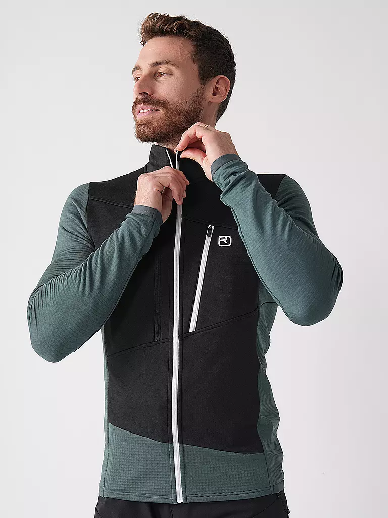 ORTOVOX | Giacca in pile da uomo Grid Hoodie | 