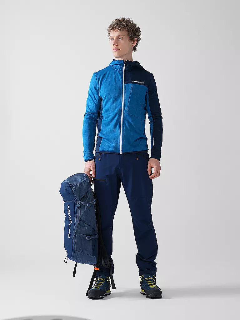 ORTOVOX | Giacca in pile da uomo Light Grid | Blu