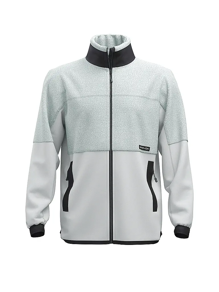 ORTOVOX | Giacca in pile da uomo Teddy | Grigio chiaro