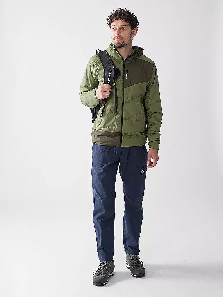 ORTOVOX | Giacca isolante da uomo da turismo Piz Duan SW con cappuccio | Oliva