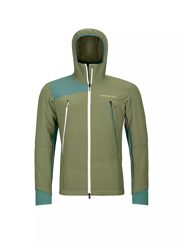 ORTOVOX | Giacca softshell da uomo Pala con cappuccio | Oliva