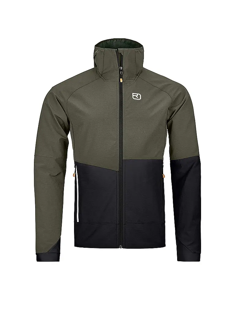 ORTOVOX | Giacca softshell da uomo Punta Berrino Hoodiie | Oliva