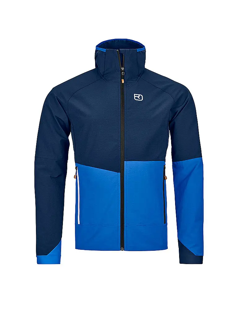 ORTOVOX | Giacca softshell da uomo Punta Berrino Hoodiie | Blu scuro