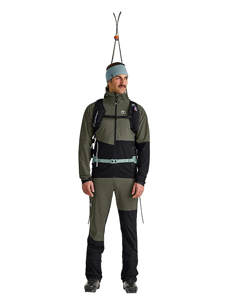 ORTOVOX | Giacca softshell da uomo Punta Berrino Hoodiie | Oliva