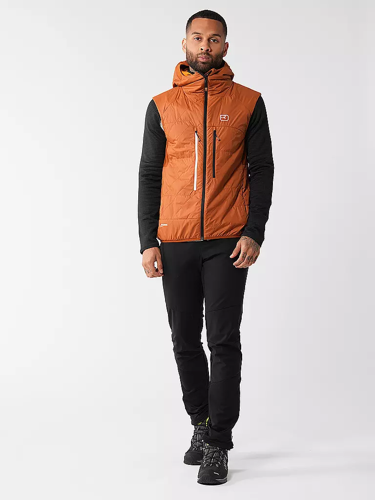 ORTOVOX | Gilet isolante da uomo Piz Boé Swisswool | Cammello