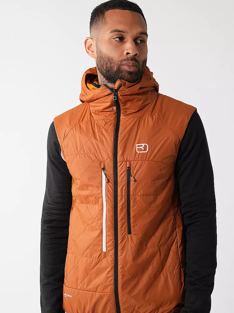 ORTOVOX | Gilet isolante da uomo Piz Boé Swisswool | Cammello