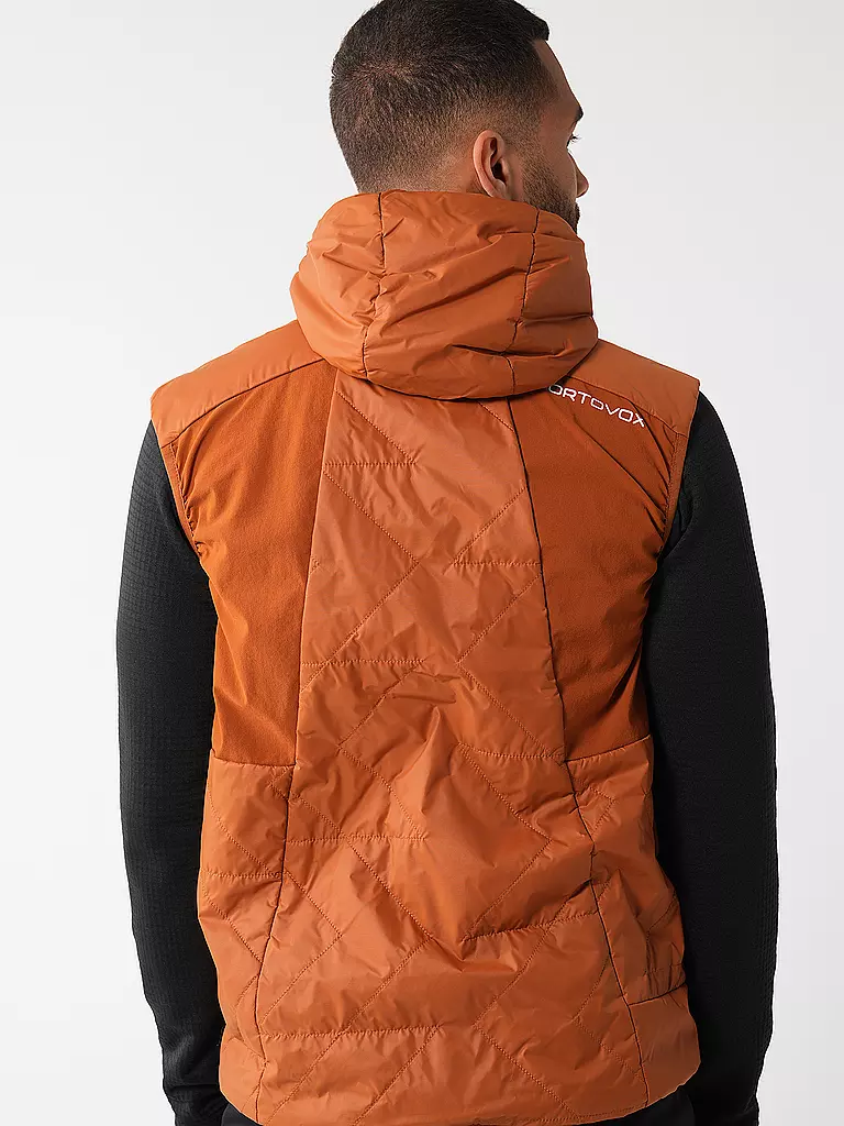 ORTOVOX | Gilet isolante da uomo Piz Boé Swisswool | Cammello