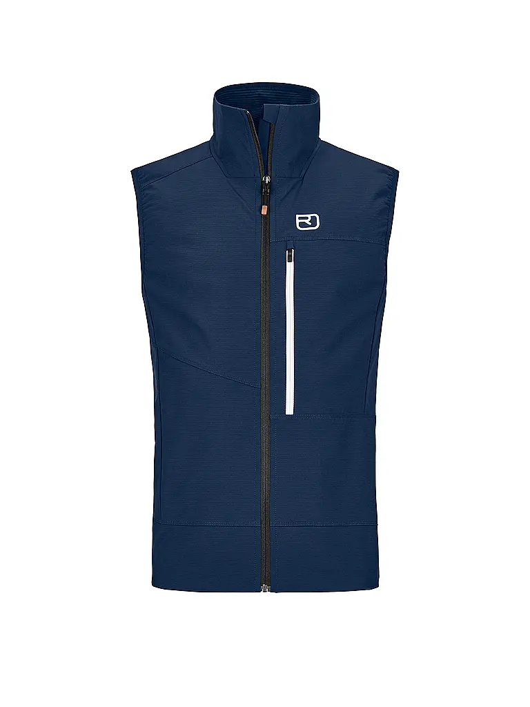 ORTOVOX | Gilet softshell da uomo per escursioni Punta Berrino | Blu scuro