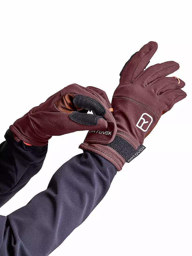 ORTOVOX | Guanti da donna Tour Light | Rosso scuro