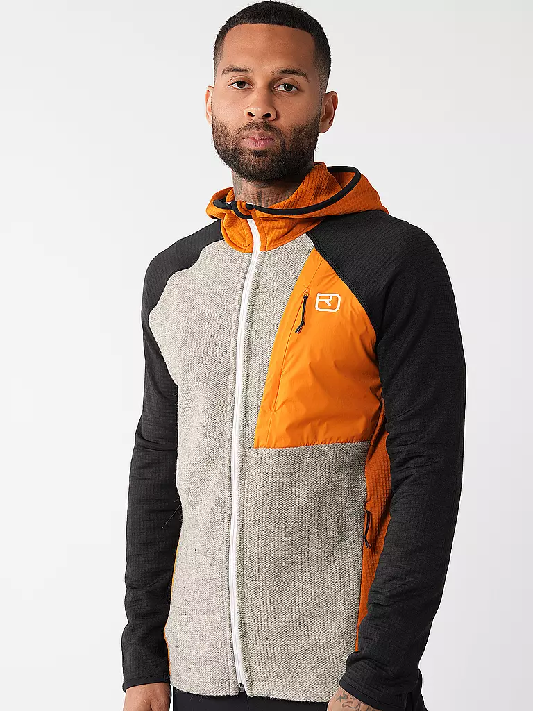 ORTOVOX | Herren Fleecejacke Classic Knit Hoodie | Cammello