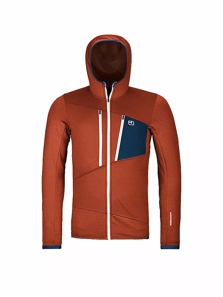 ORTOVOX | Herren Fleecejacke Grid Hoodie | Rame