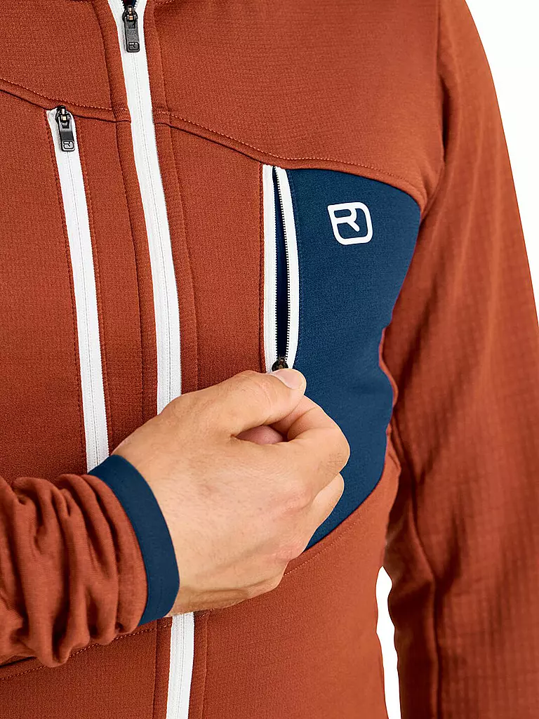 ORTOVOX | Herren Fleecejacke Grid Hoodie | Rame