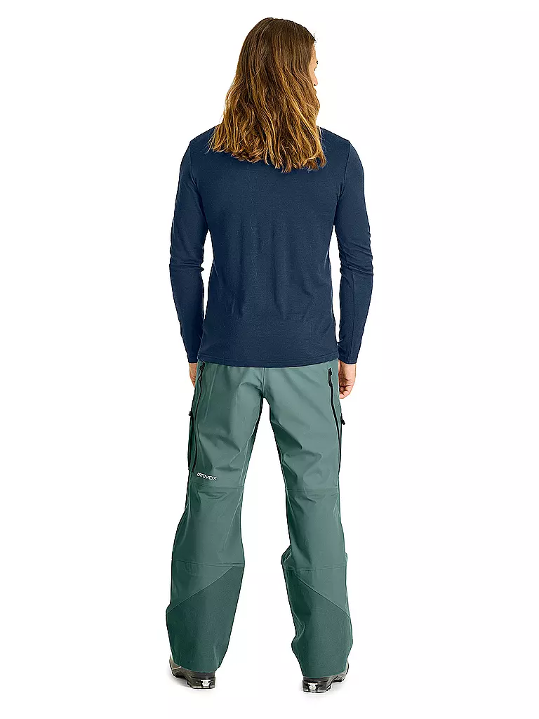 ORTOVOX | Herren Funktionsshirt 185 Merino Brand Outline | Blu scuro