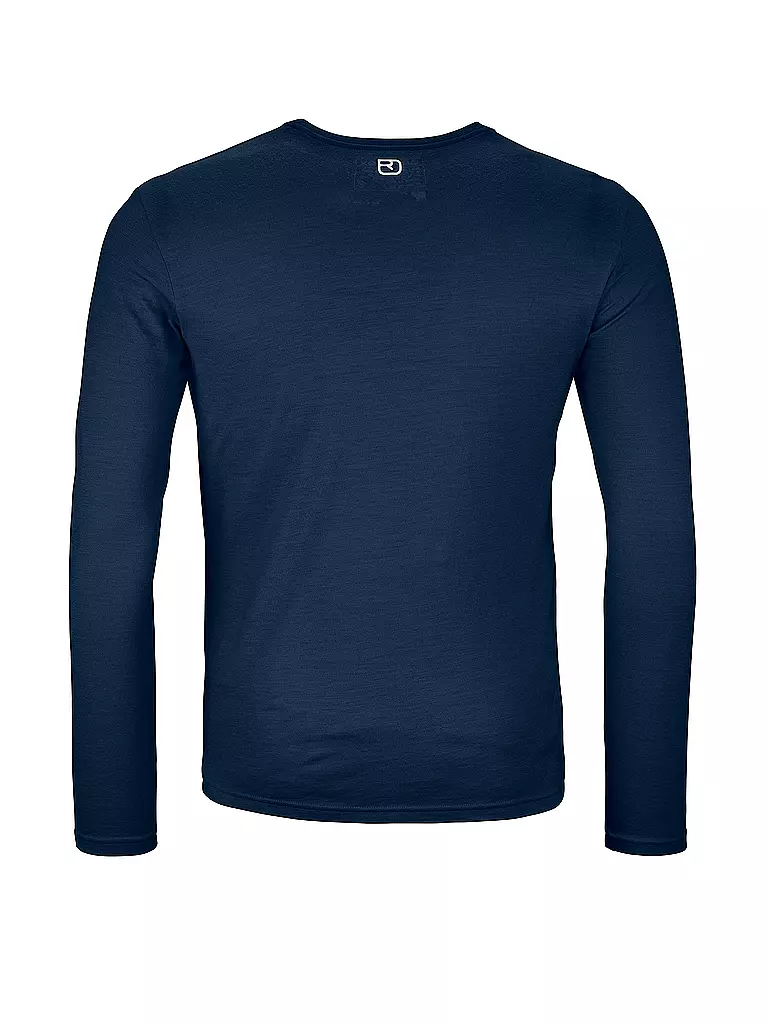 ORTOVOX | Herren Funktionsshirt 185 Merino Brand Outline | Blu scuro