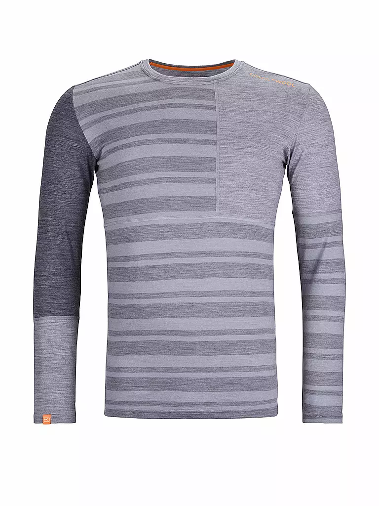 ORTOVOX | Herren Funktionsshirt Rock'n'Wool 185 | Grigio chiaro