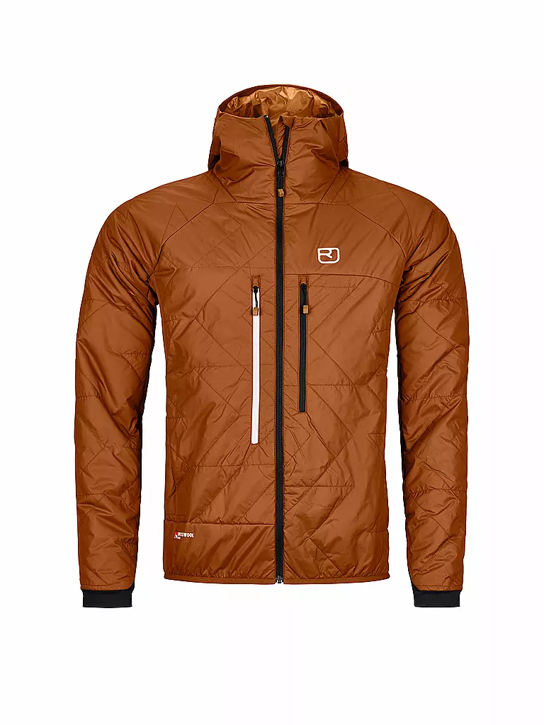 ORTOVOX | Herren Isojacke Piz Boé Swisswool | Marrone