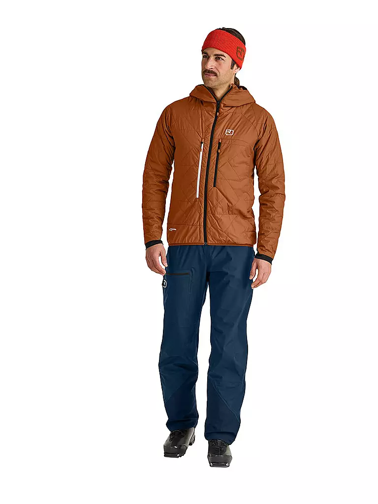 ORTOVOX | Herren Isojacke Piz Boé Swisswool | Marrone
