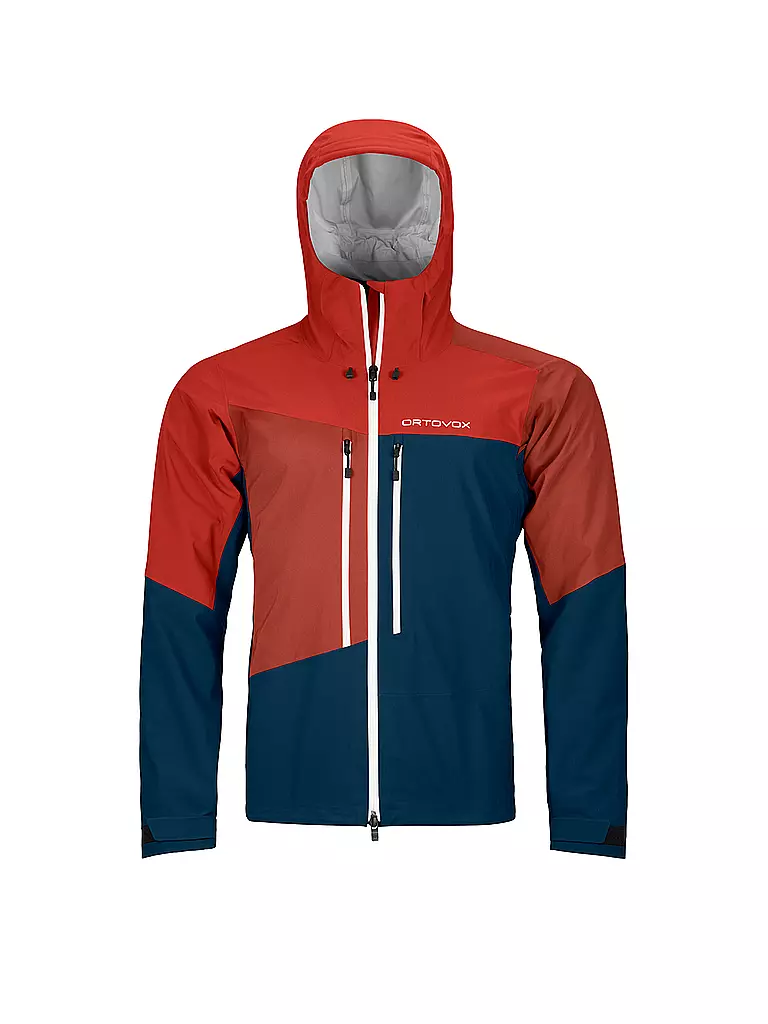 ORTOVOX | Herren Tourenjacke Westalpen 3L Hoodie | Blu scuro