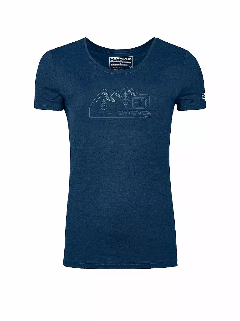 ORTOVOX | Maglietta funzionale da donna 150 COOL Vintage | Blu scuro
