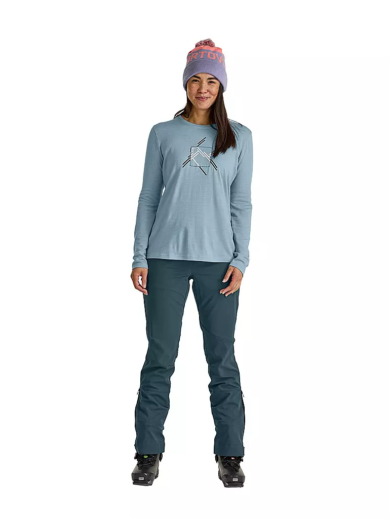 ORTOVOX | Maglietta funzionale da donna MTN Coutout 185 Merino | Blu chiaro