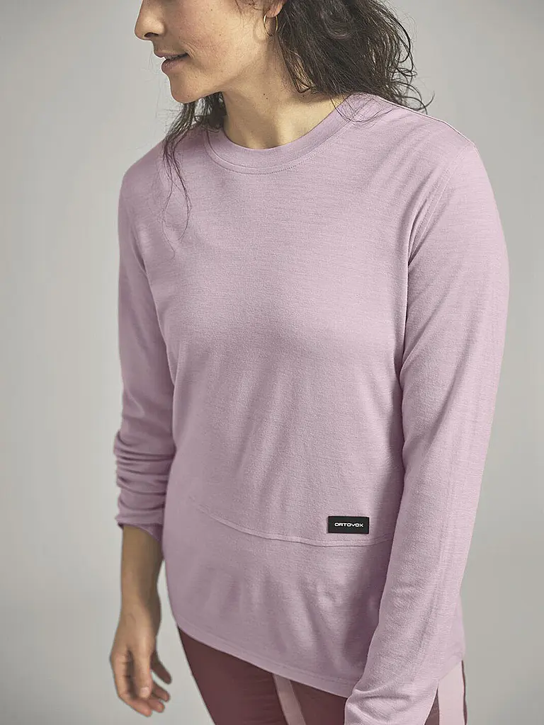 ORTOVOX | Maglietta funzionale da donna Patch 185 Merino | Rosa